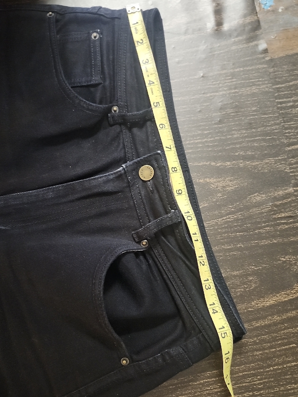 Sezane Black Wide Leg Jeans Size 40 Or 8 Crop - Picture 5 of 8